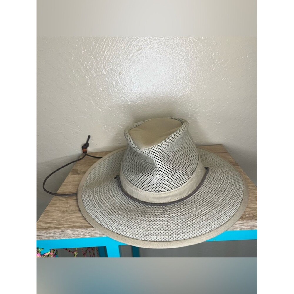 Henschel Hat Co Original Aussie Breezer Safari Hat Khaki USA Made Size Small